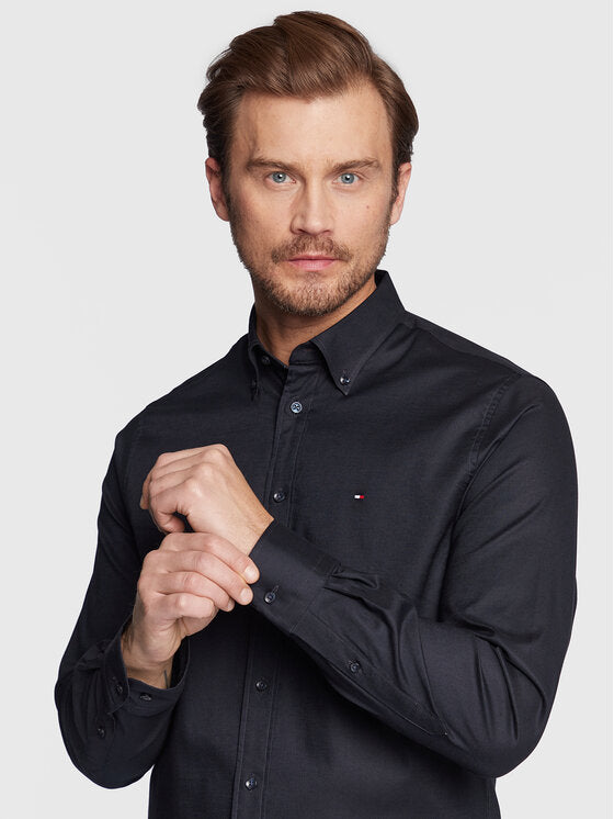 TOMMY HILFIGER Camicia uomo con collo botton down maniche lunghe