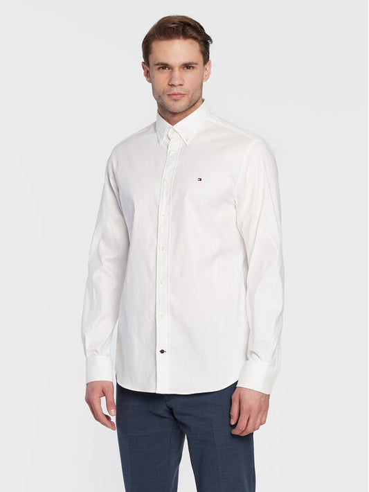 TOMMY HILFIGER Camicia uomo con collo botton down maniche lunghe