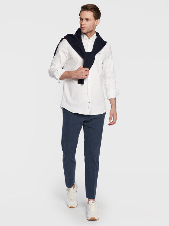 TOMMY HILFIGER Camicia uomo con collo botton down maniche lunghe