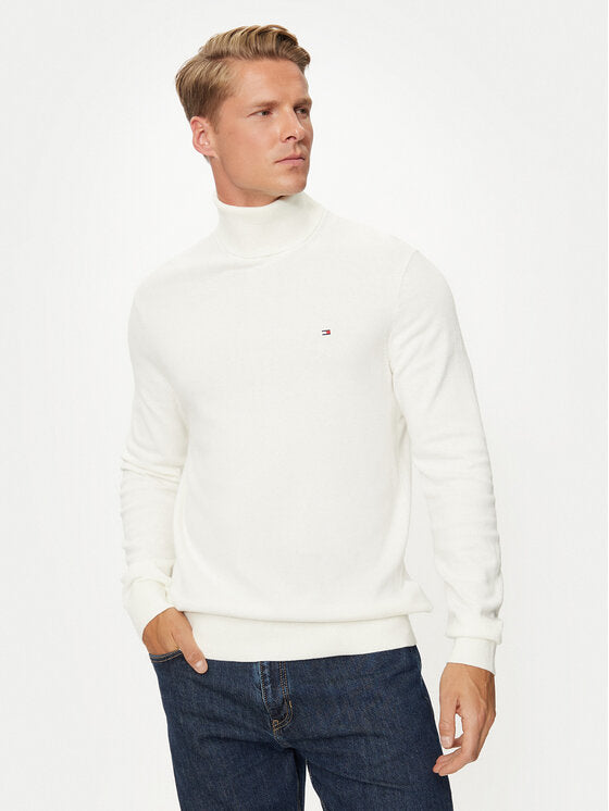 TOMMY HILFIGER Maglia a dolcevita in cotone e cashemere