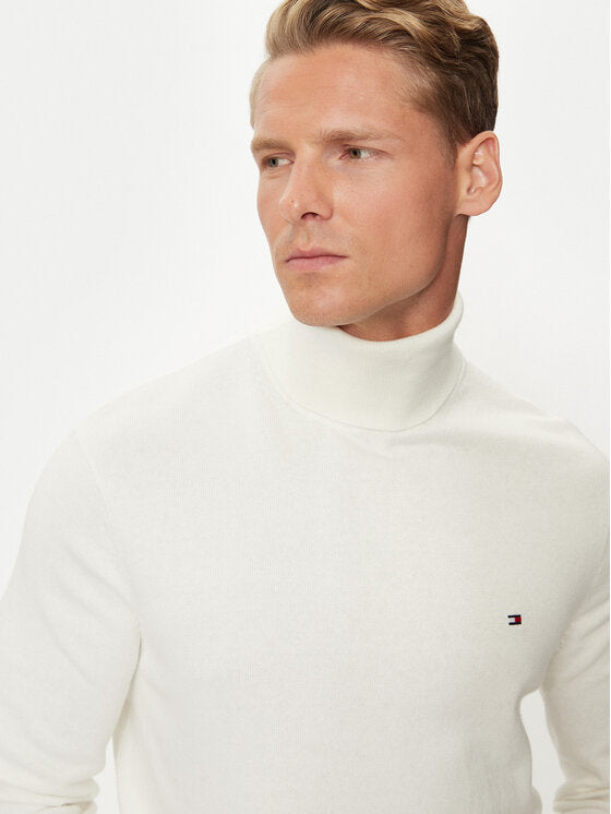 TOMMY HILFIGER Maglia a dolcevita in cotone e cashemere