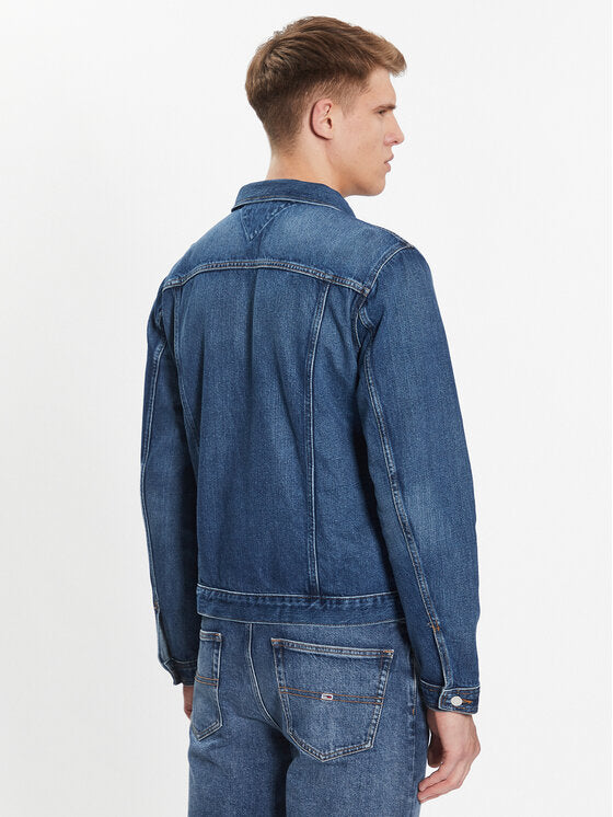 TOMMY HILFIGER Giubbotto di jeans lavaggio medio