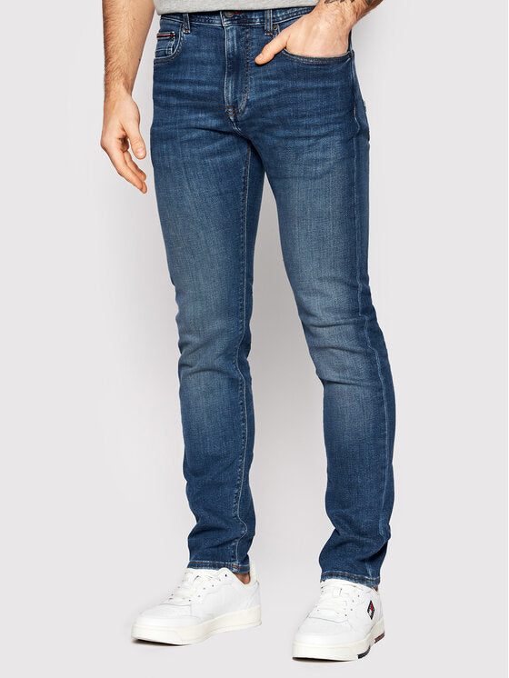 TOMMY HILFIGER Jeans gamba slim elasticizzati lavaggio medio BLEECKER