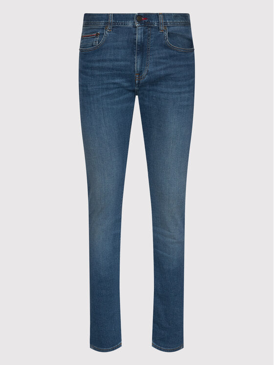 TOMMY HILFIGER Jeans gamba slim elasticizzati lavaggio medio BLEECKER