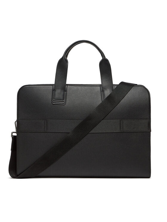 TOMMY HILFIGER Borsa porta pc Th Central Slim Computer Bag nera