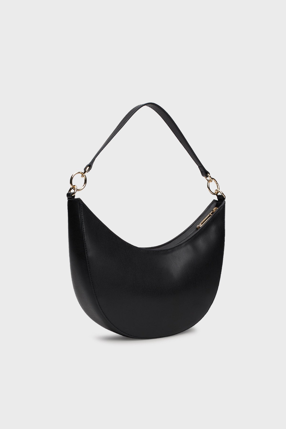 TOMMY HILFIGER Borsa tracolla a mezzaluna in ecopelle liscia con manico e tracolla amovibile