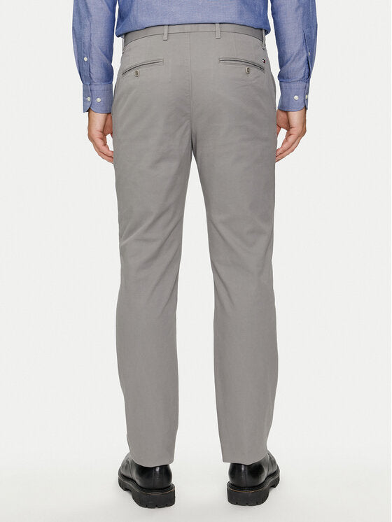 TOMMY HILFIGER Pantaloni chino in cotone grigio DENTON