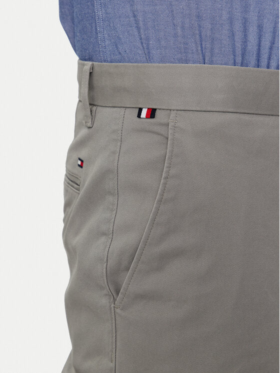 TOMMY HILFIGER Pantaloni chino in cotone grigio DENTON