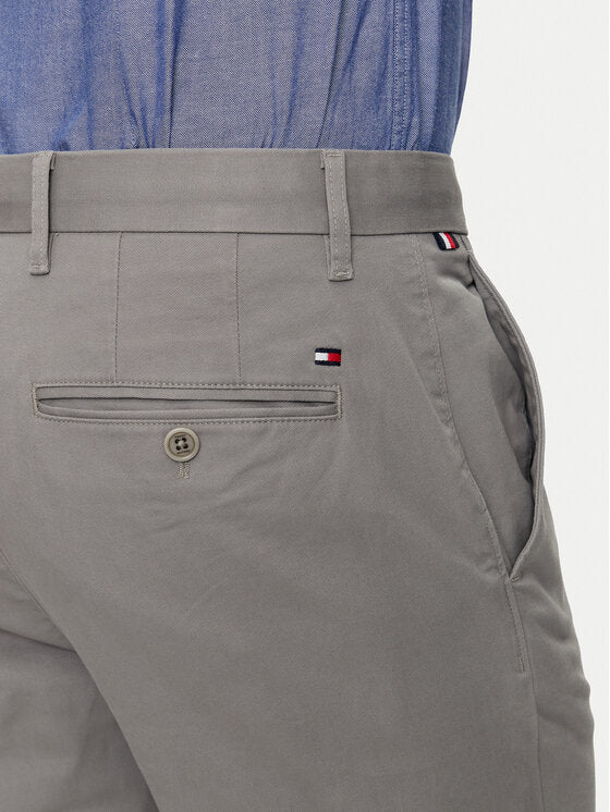 TOMMY HILFIGER Pantaloni chino in cotone grigio DENTON