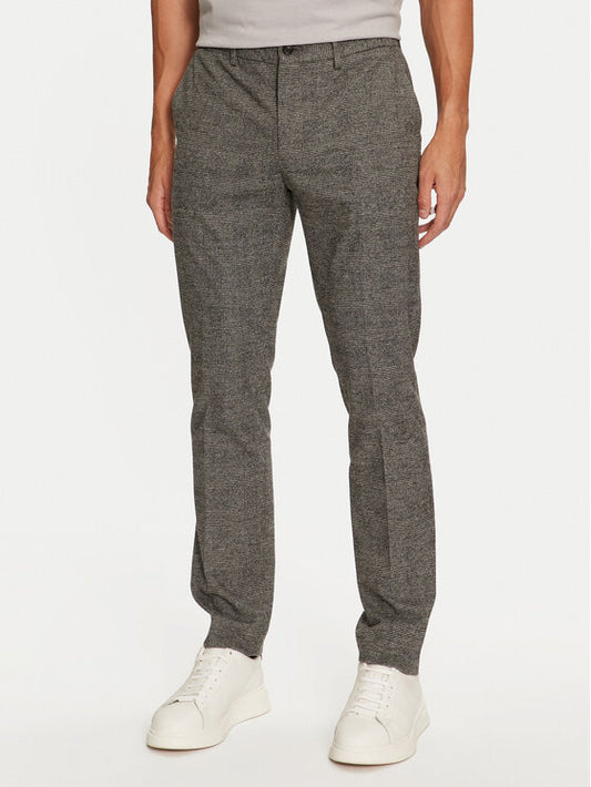 TOMMY HILFIGER Pantaloni tasca america in tessuto effetto lana check grigio