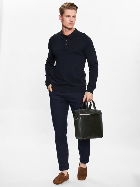 TOMMY HILFIGER Borsa porta pc Th Central Slim Computer Bag nero