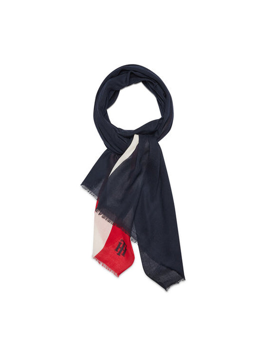 TOMMY HILFIGER Sciarpa scialle pashmina tricolore