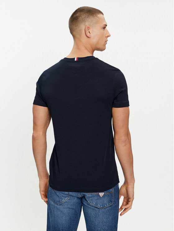 TOMMY HILFIGER T-Shirt girocollo maniche corte con logo stampato frontale