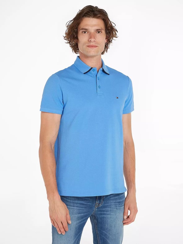 TOMMY HILFIGER Polo manche corte regular fit con scritta sottocollo
