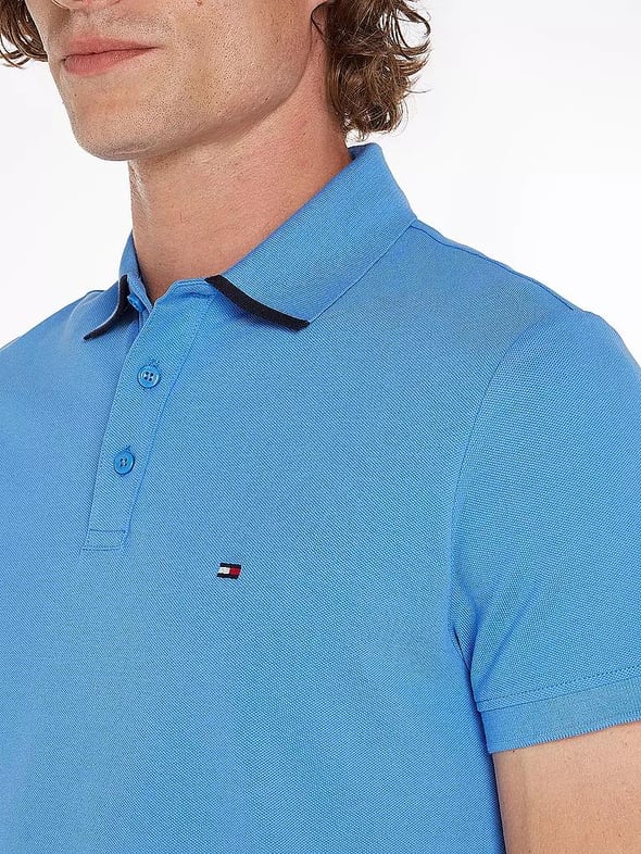 TOMMY HILFIGER Polo manche corte regular fit con scritta sottocollo