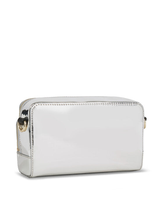 TOMMY HILFIGER Borsa a tracolla argento ICONIC CAMERA BAG METAL