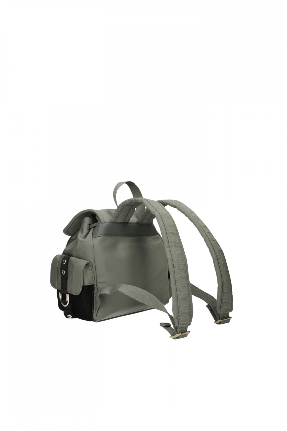 LIU JO Zaino in tessuto tecnico verde con maxilogo frontale