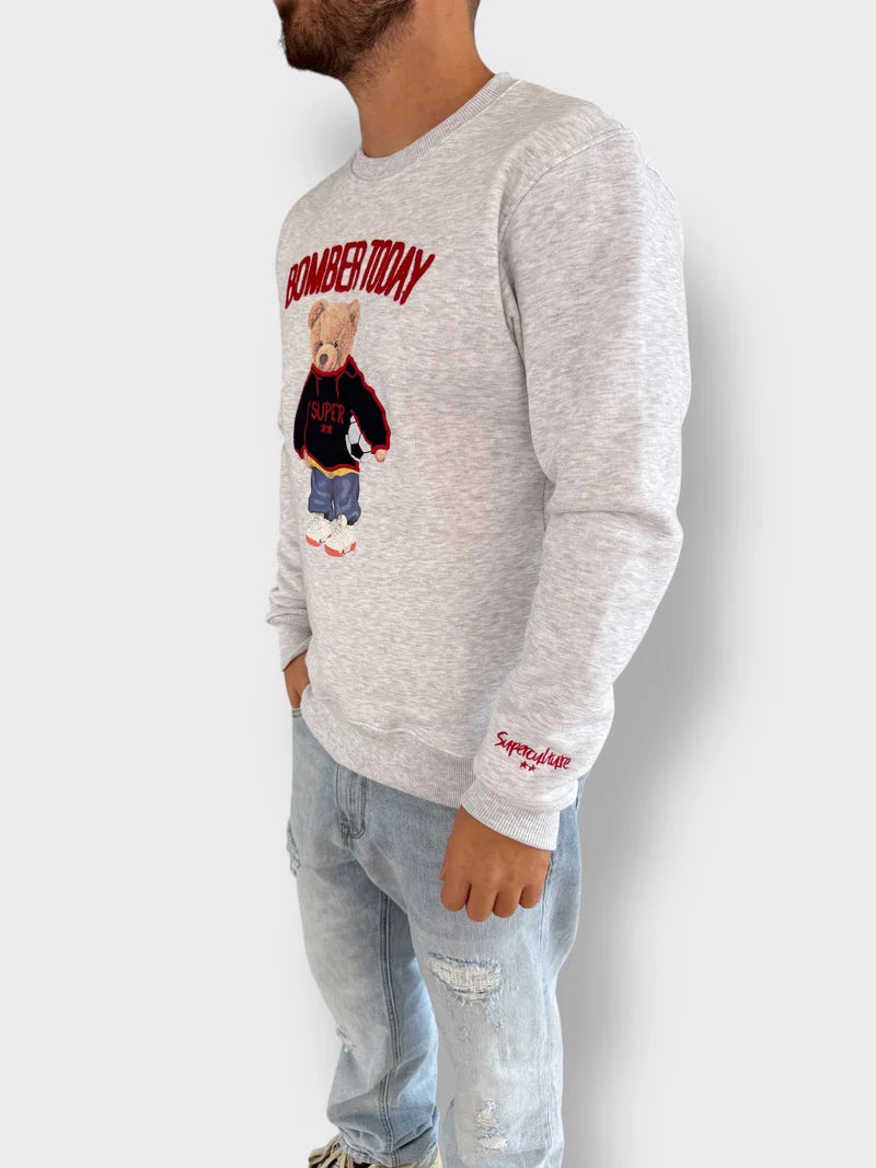 SUPERCULTURE Felpa orsetto super bomber today