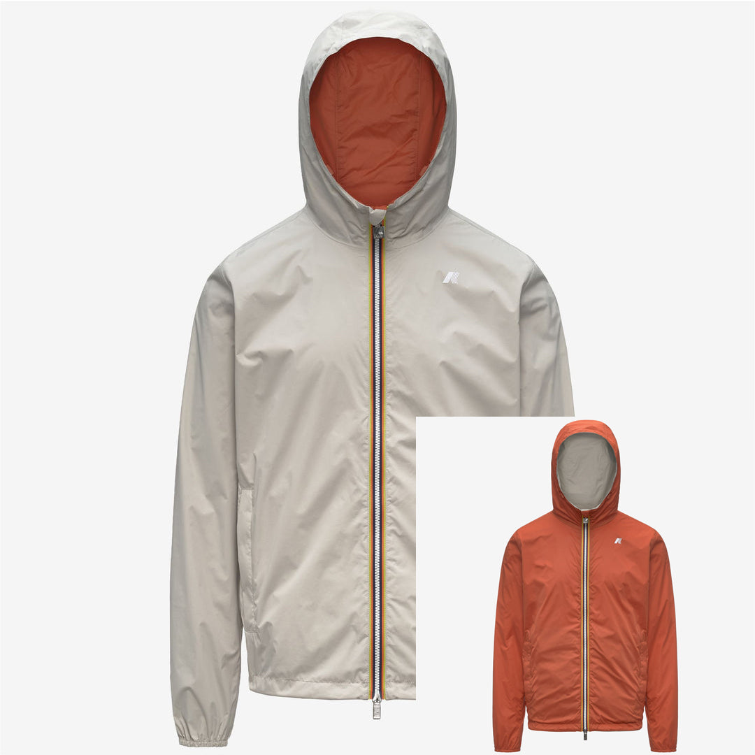 K-WAY Giubbotto JAKE PLUS.2 DOUBLE reversibile impermeabile