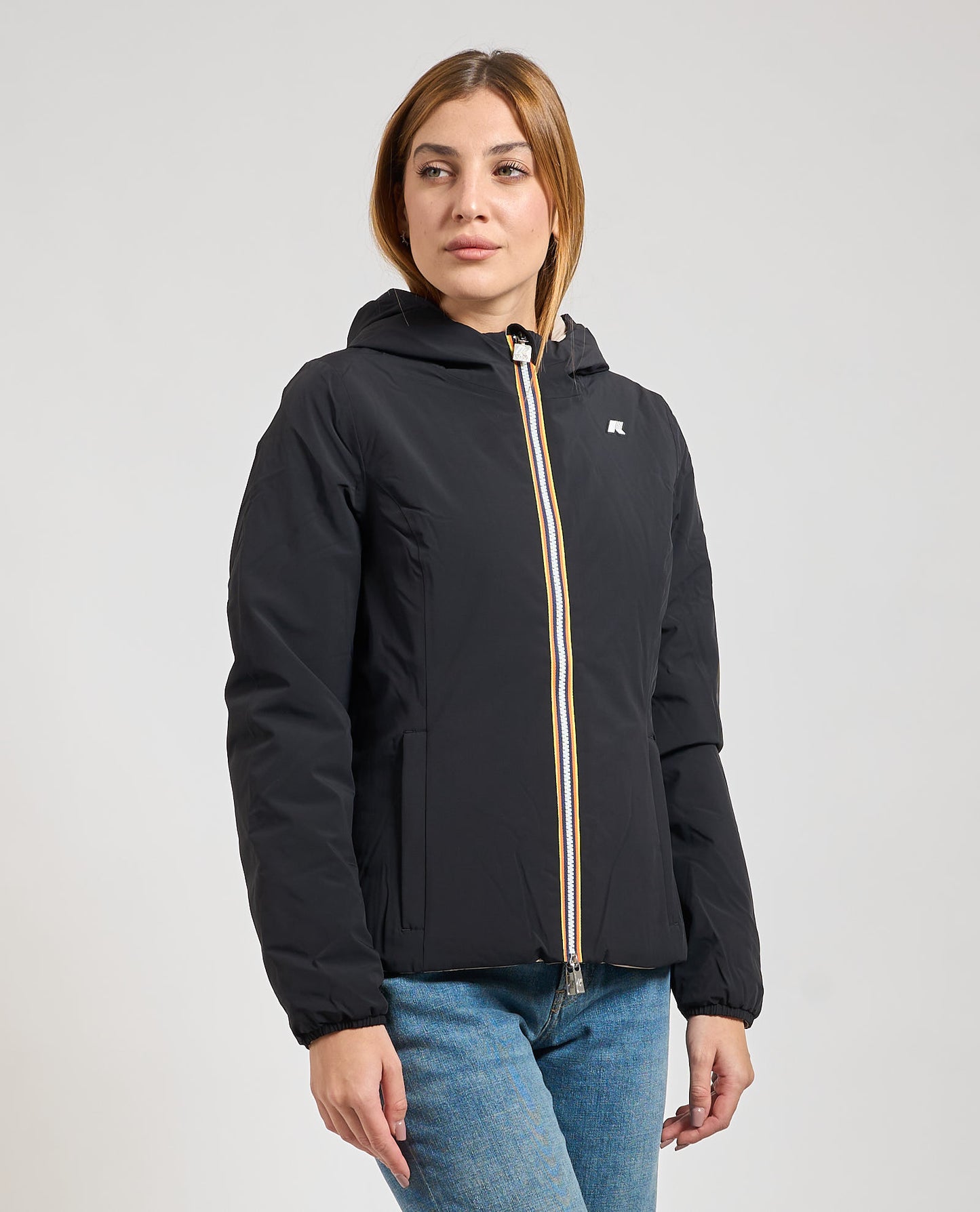 K-WAY Giubbotto donna corto reversibile LILY ST WARM DOUBLE