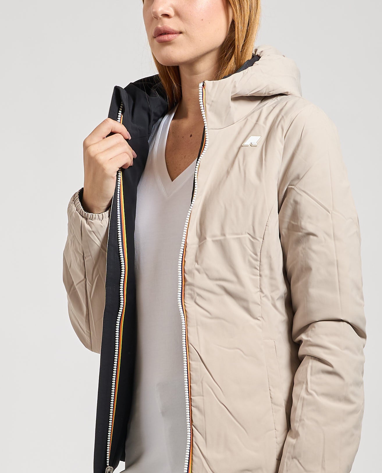 K-WAY Giubbotto donna corto reversibile LILY ST WARM DOUBLE