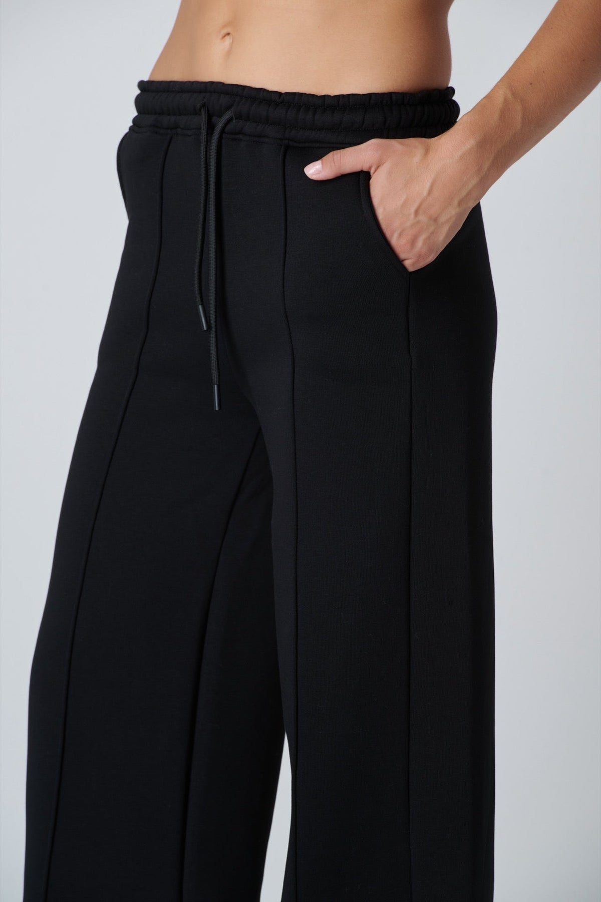 SUPERCULTURE Pantaloni invernali in felpa a palazzo DEMI