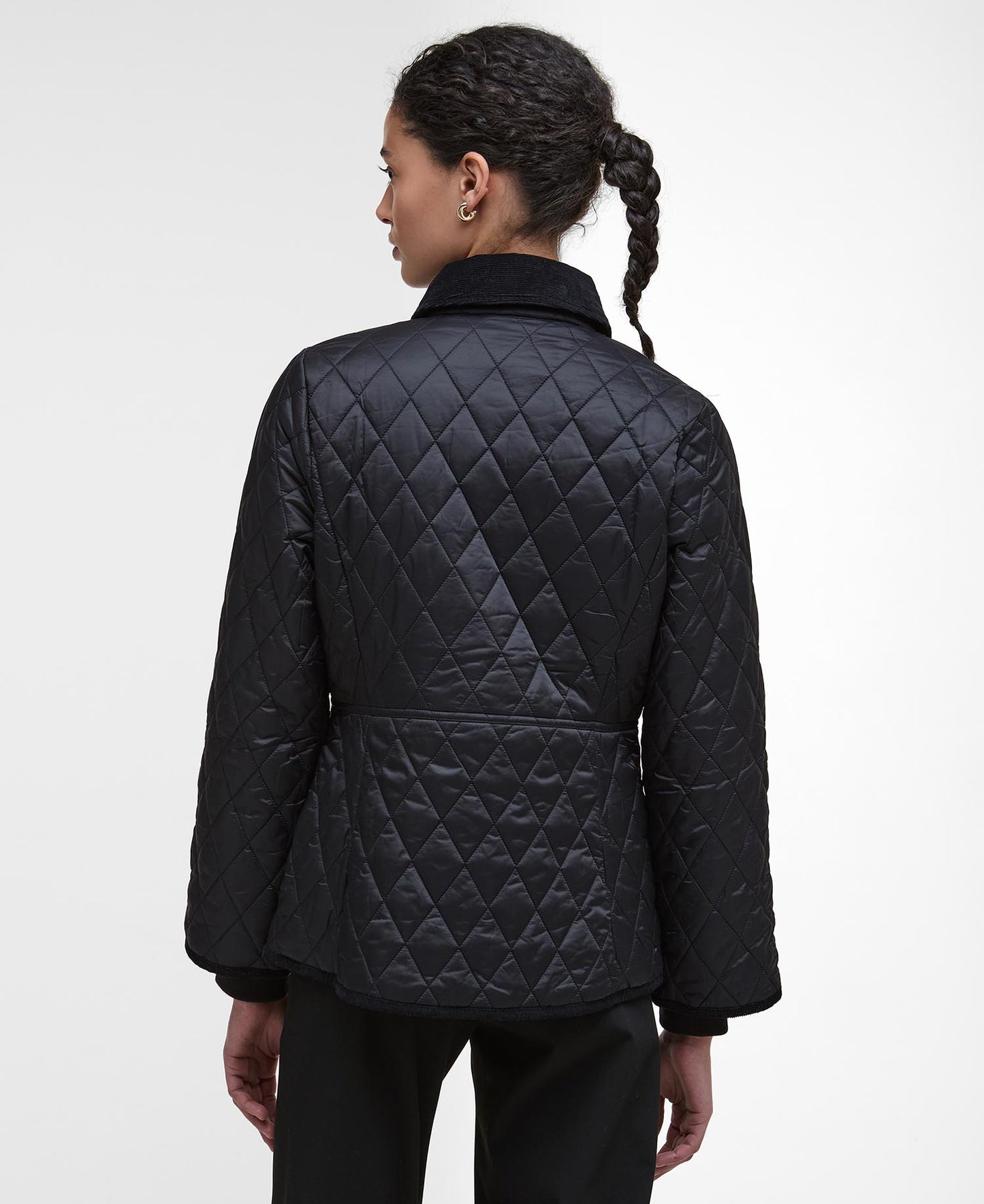 BARBOUR Giubbotto trapuntato FITTED BEADNELL QUILT NERO