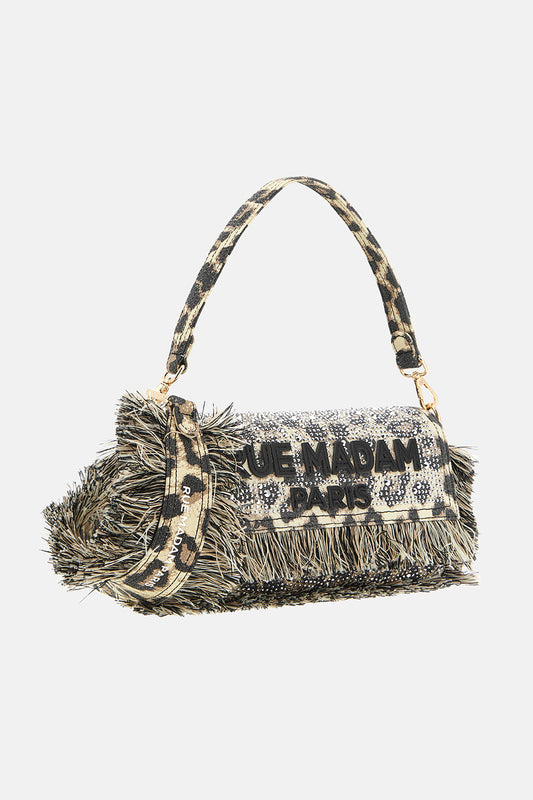 RUE MADAM PARIS Borsa CASABLANCA SHOULDER LEOPARD
