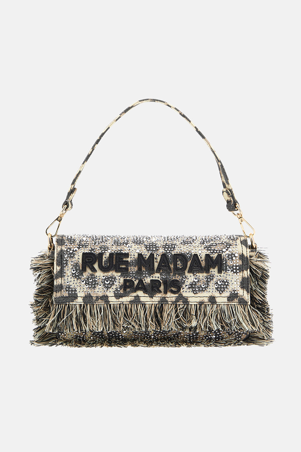 RUE MADAM PARIS Borsa CASABLANCA SHOULDER LEOPARD