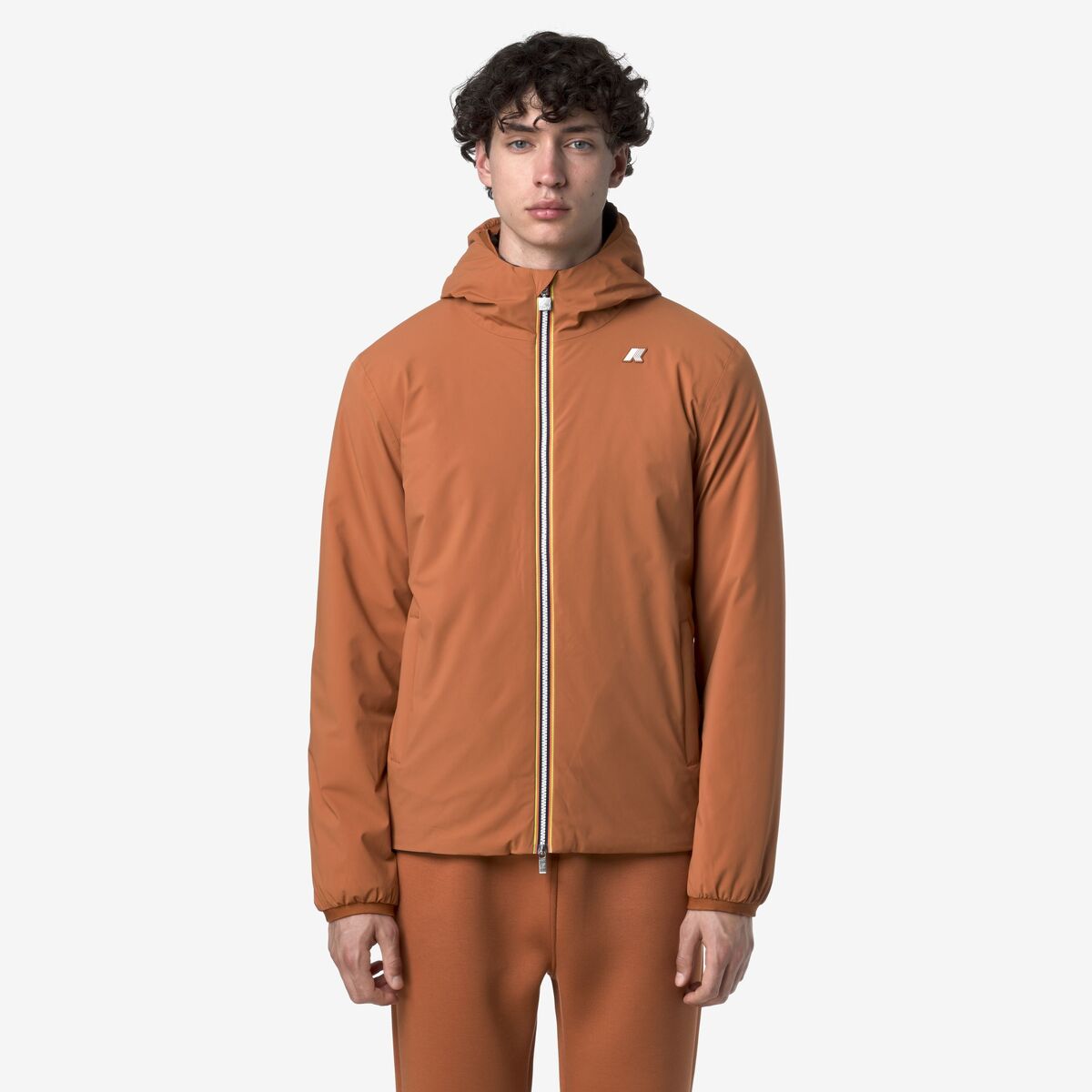 K-WAY Giubbotto invernale uomo reversibile con cappuccio JACK ST WARM DOUBLE