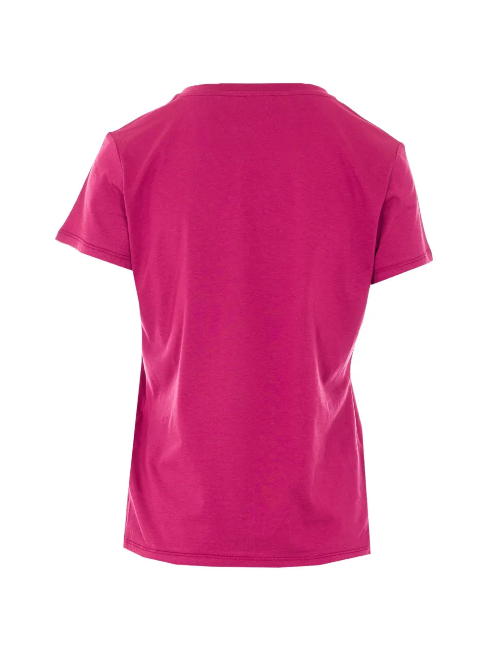 LIU JO T-Shirt girocollo con strass degradè fucsia