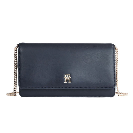 TOMMY HILFIGER Borsa a tracolla con patta e catenina removibile