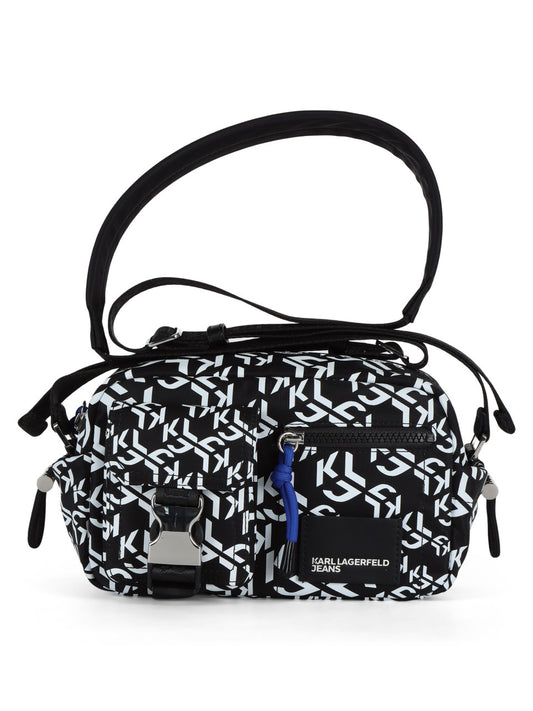 KARL LAGERFELD Borsa a spalla street nylon stampa monogram