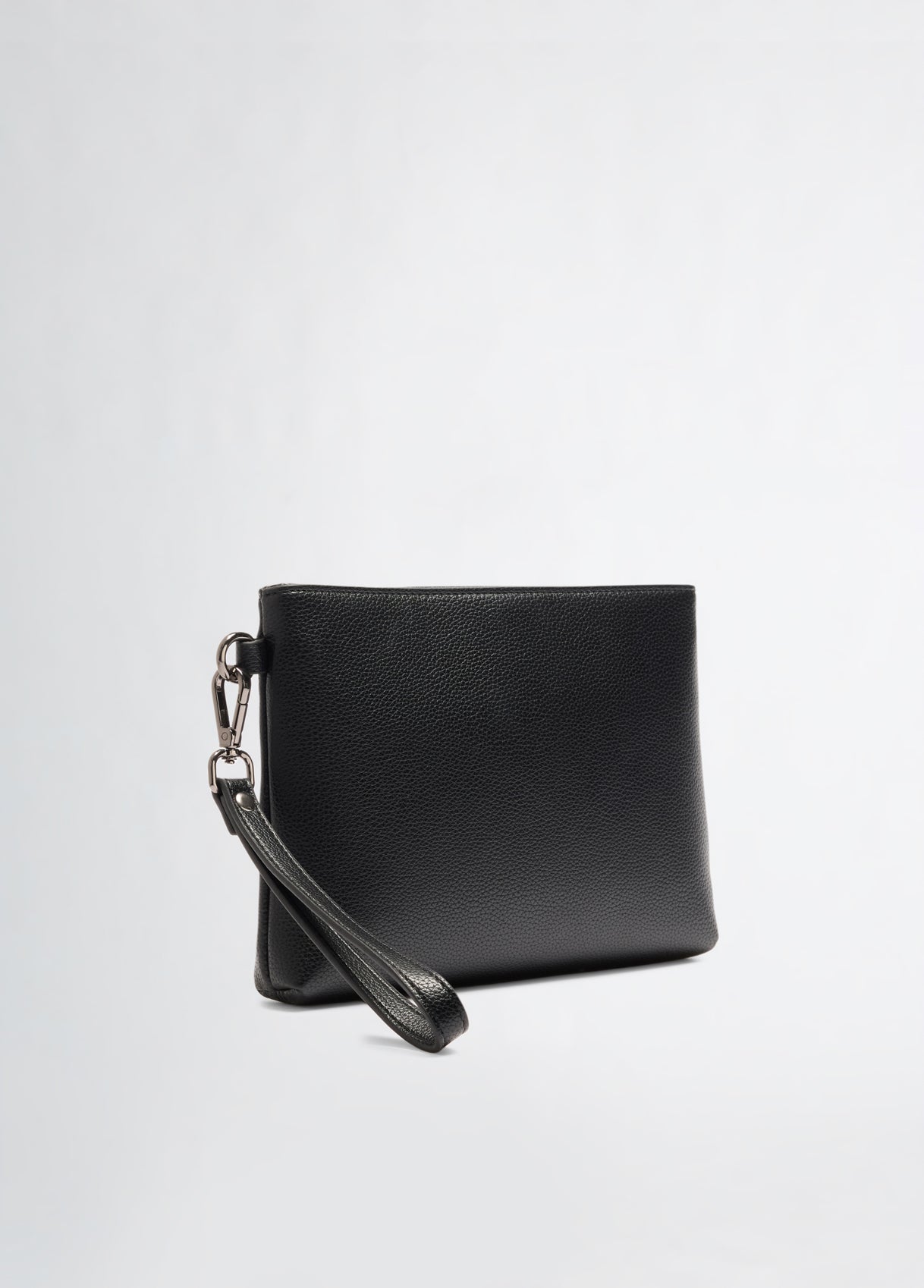 LIU JO Borsa pochette uomo con zip e manicotto blu e nero