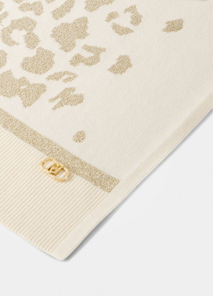 LIU JO Sciarpa in maglia fantasia jacquard animalier