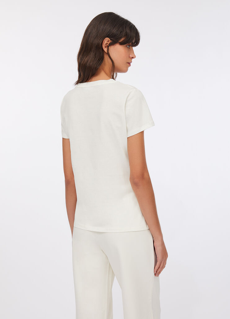 LIU JO T-Shirt maniche corte girocollo con strass