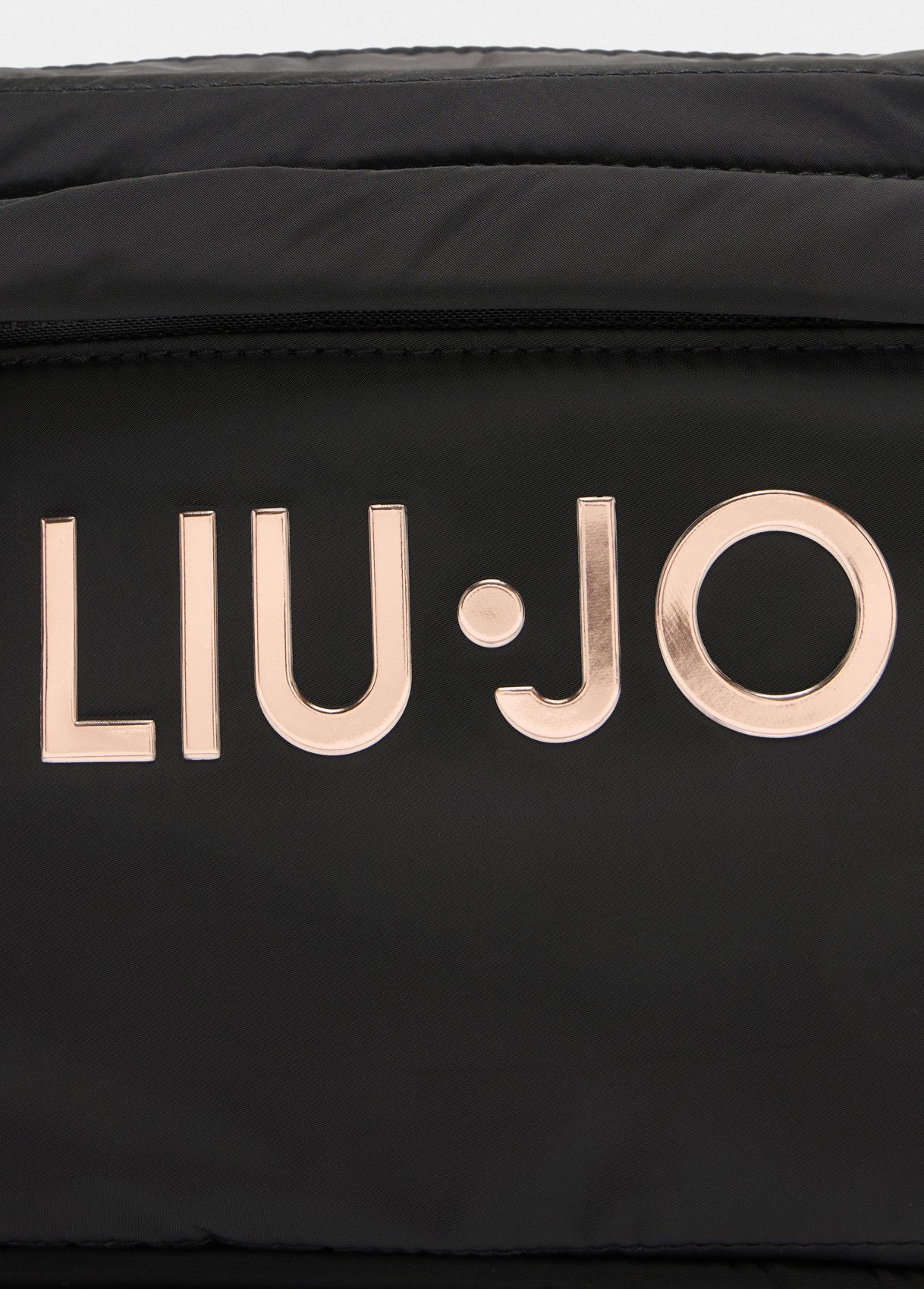LIU JO Borsa a tracolla in nylon con logo metallico TF5083