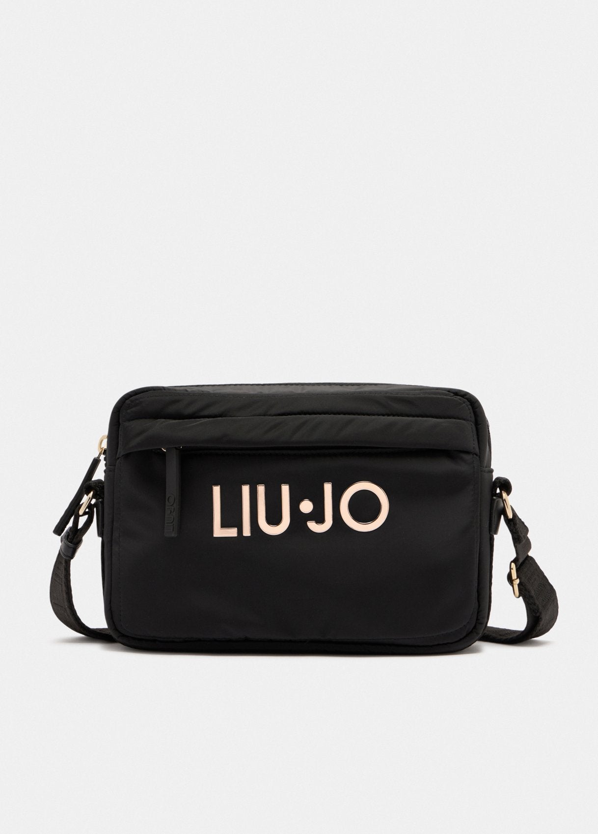 LIU JO Borsa a tracolla in nylon con logo metallico TF5083
