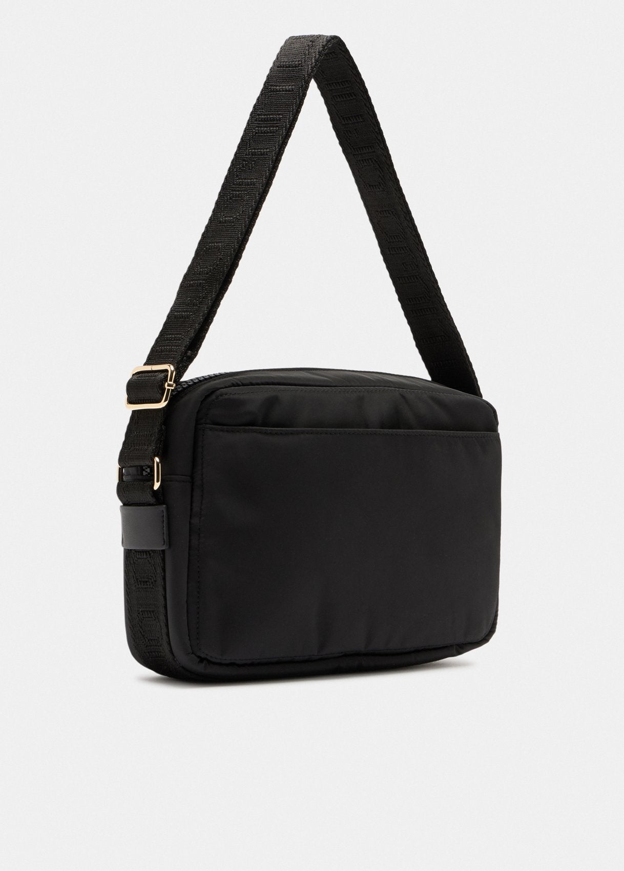 LIU JO Borsa a tracolla in nylon con logo metallico TF5083