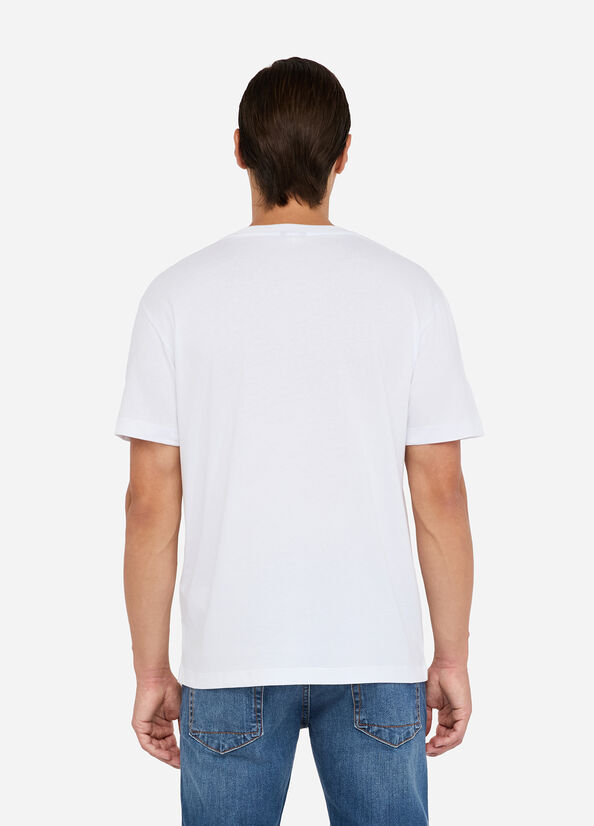 LIU JO T-shirt maniche corte girocollo da uomo con stampa frontale