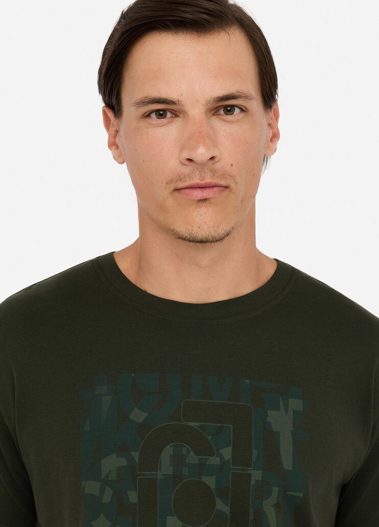 LIU JO T-shirt maniche corte girocollo da uomo con stampa frontale