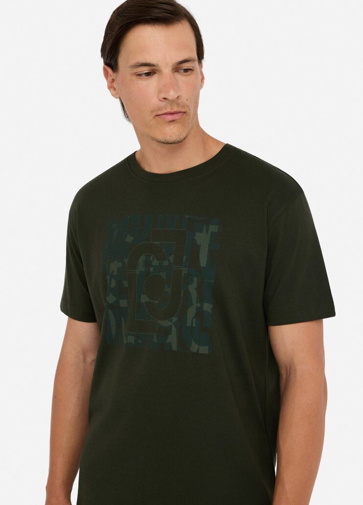 LIU JO T-shirt maniche corte girocollo da uomo con stampa frontale