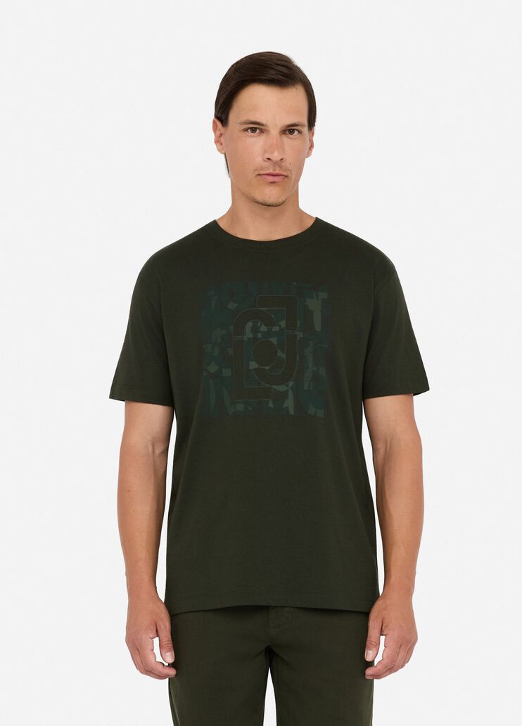 LIU JO T-shirt maniche corte girocollo da uomo con stampa frontale