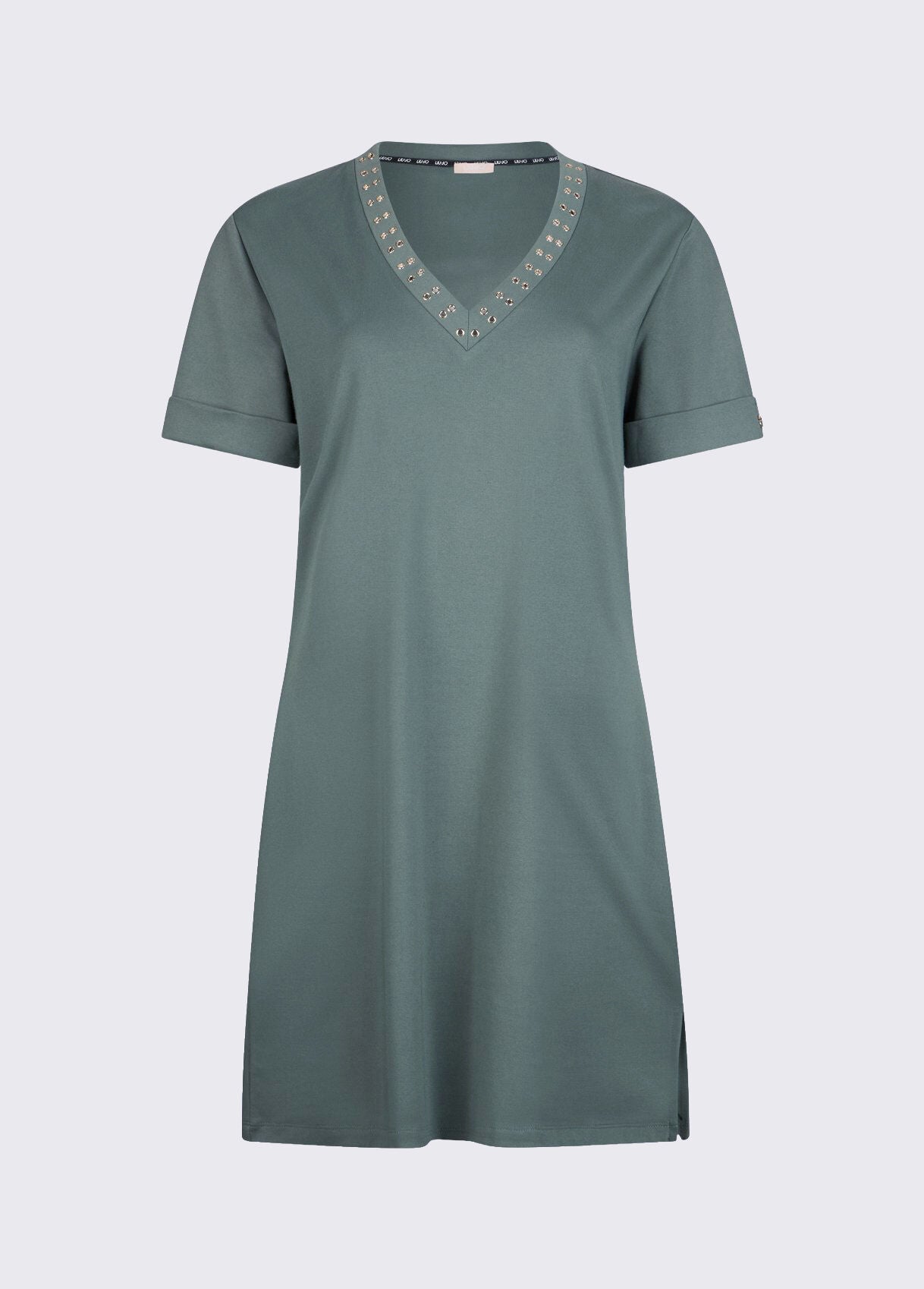 LIU JO Abito in cotone corto con occhielli decorativi