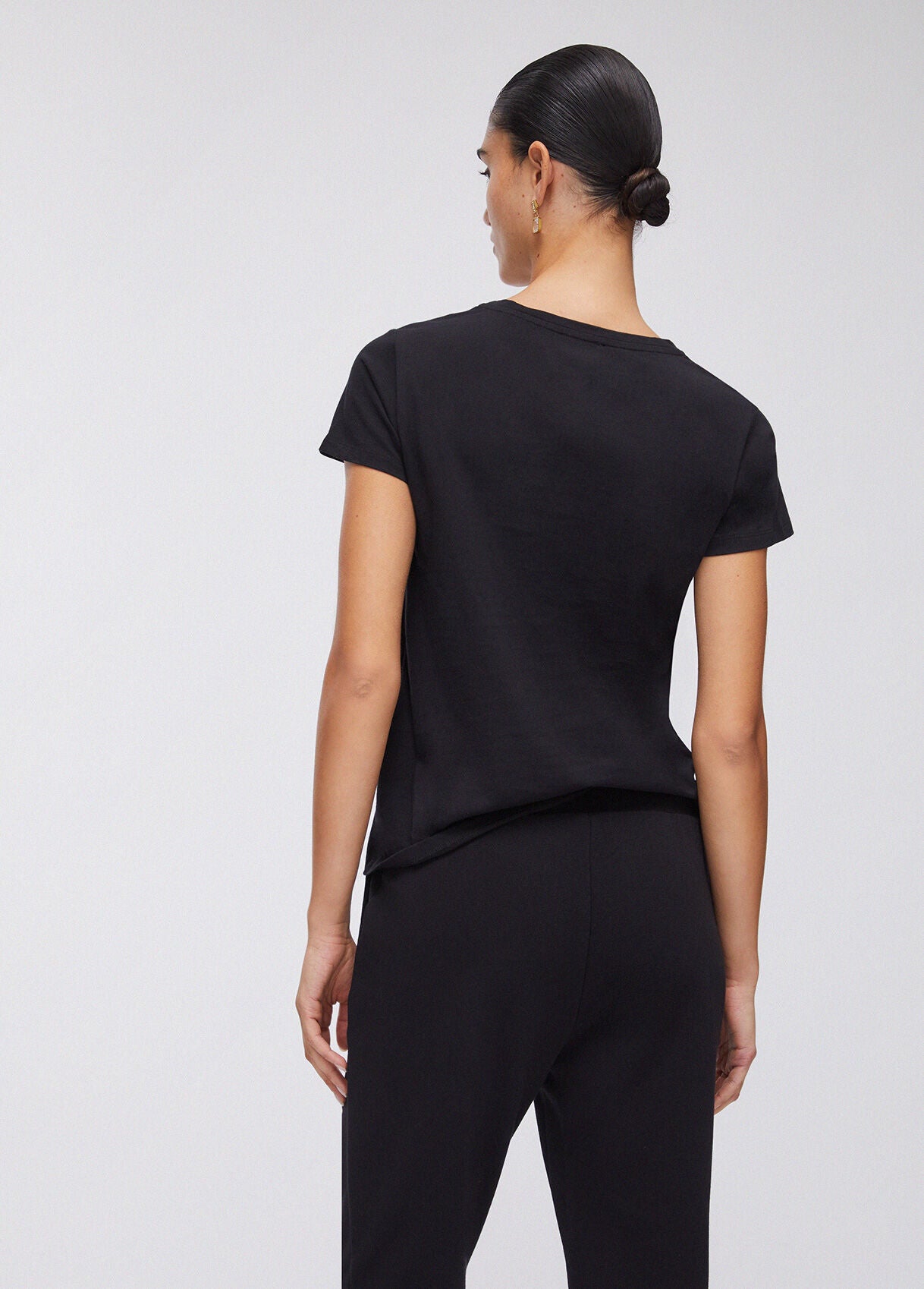 LIU JO T-Shirt girocollo maniche corte con logo frontale