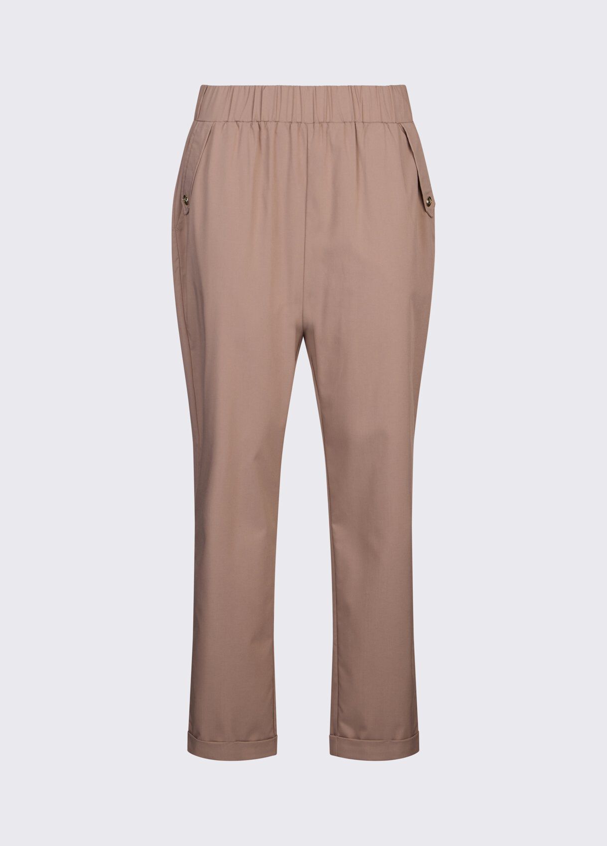 LIU JO Pantaloni in cotone slim fit con risvolto