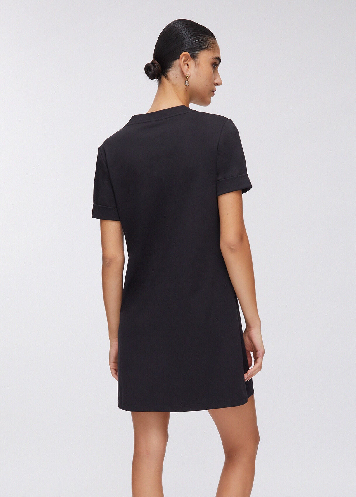 LIU JO Abito in cotone corto con occhielli decorativi