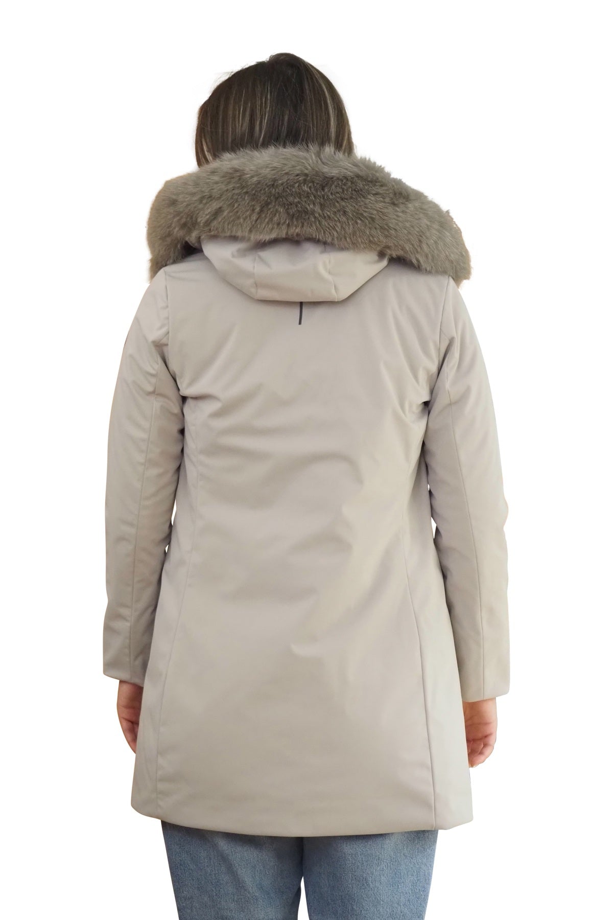 PEOPLE OF SHIBUYA Cappotto imbottito in primaloft e vera pelliccia