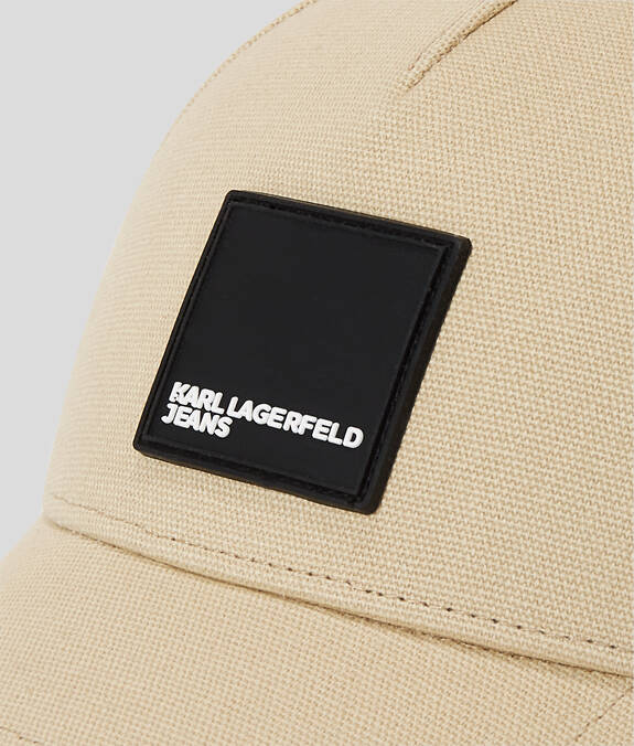 KARL LAGERFELD Cappello da baseball con visiera e patch frontale