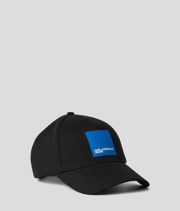 KARL LAGERFELD Cappello da baseball con visiera e patch frontale